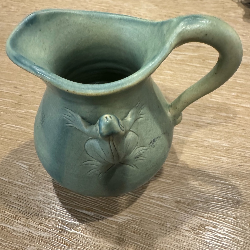 Artisan Green Ceramic Pitcher